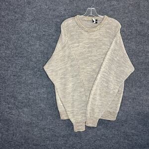 Vintage Bellagio Mens Sweater Size Medium Marled Knit Pullover Crew Neck Grandpa